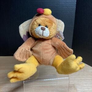 Kuddable Kakes Bear in Turkey Suit.  Pre-Owned w/tags